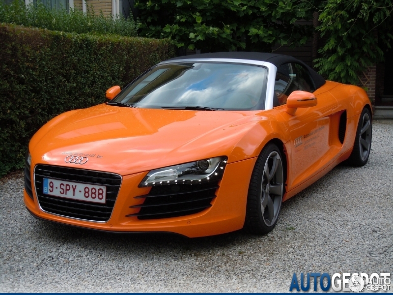 Orange is envogue Audi R8 V8 Spyder WantAnR8 via autogespotcom