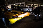 Video: McLaren 12C Spider Shoots Insane Flames in London